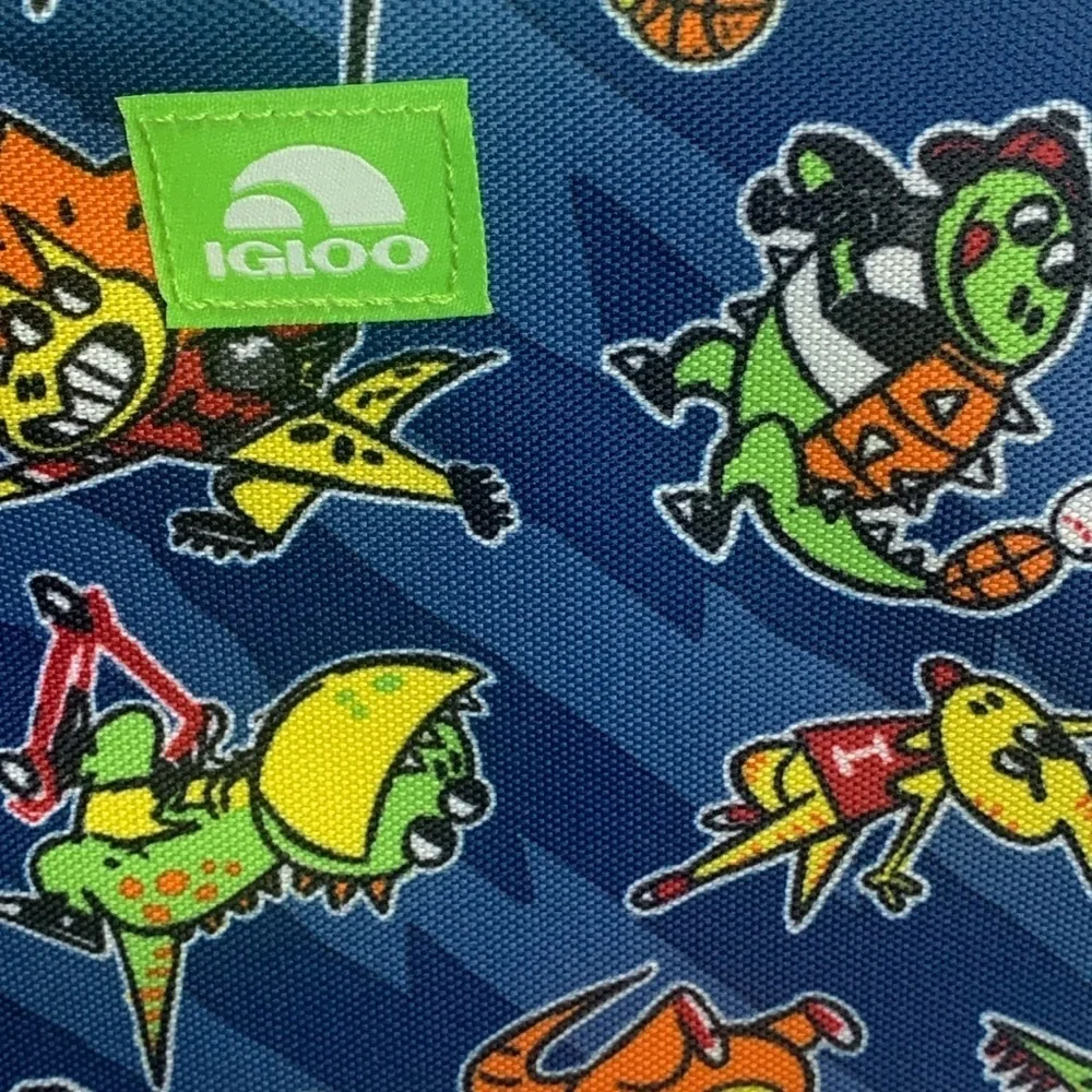 Igloo Dinosaurs Lunchbox Cooler Bag Tow Handle NWT